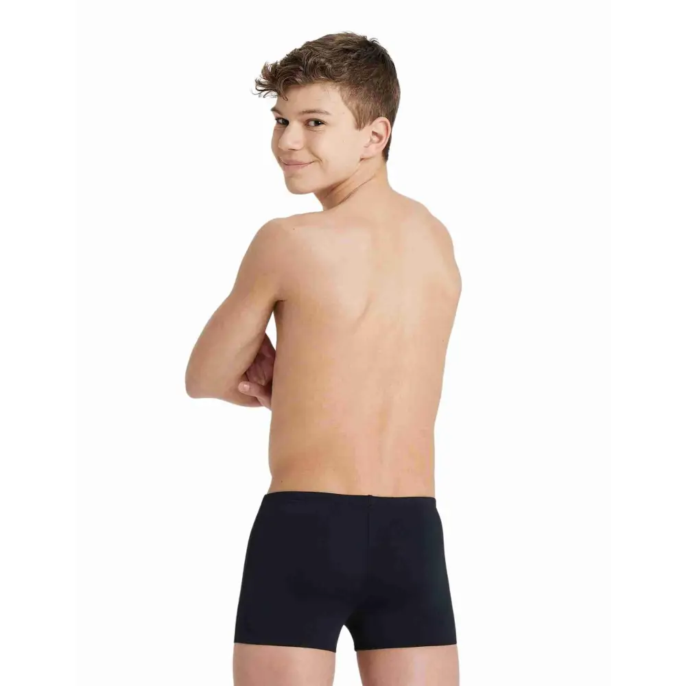 Arena Boys Solid Junior Swim Shorts - Black/White - Image 3