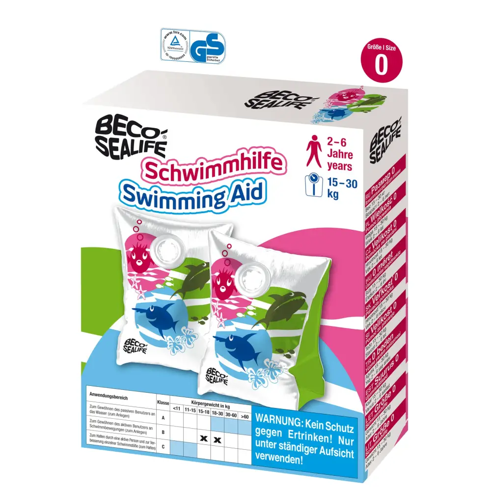 BECO Sealife Arm Bands - Green/White - Image 3