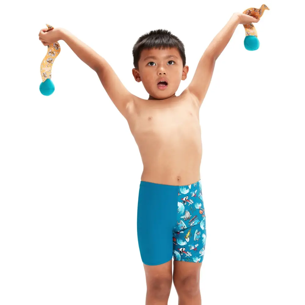Speedo Tots Boys Digital Allover Jammer - Pluto Blue - Image 4