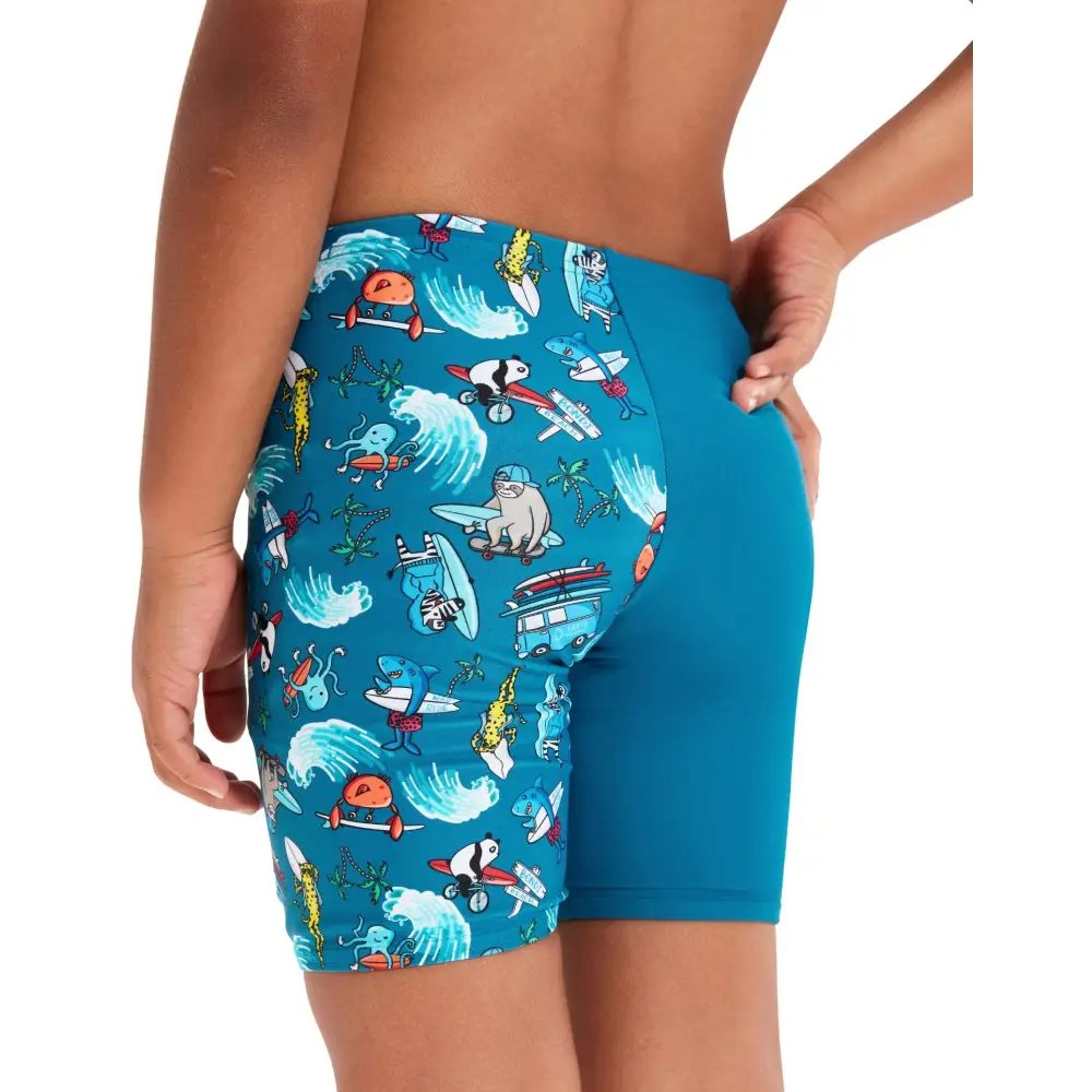 Speedo Tots Boys Digital Allover Jammer - Pluto Blue - Image 5