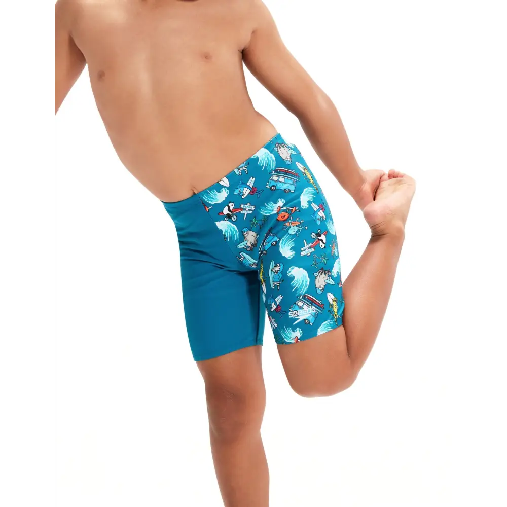 Speedo Tots Boys Digital Allover Jammer - Pluto Blue - Image 6