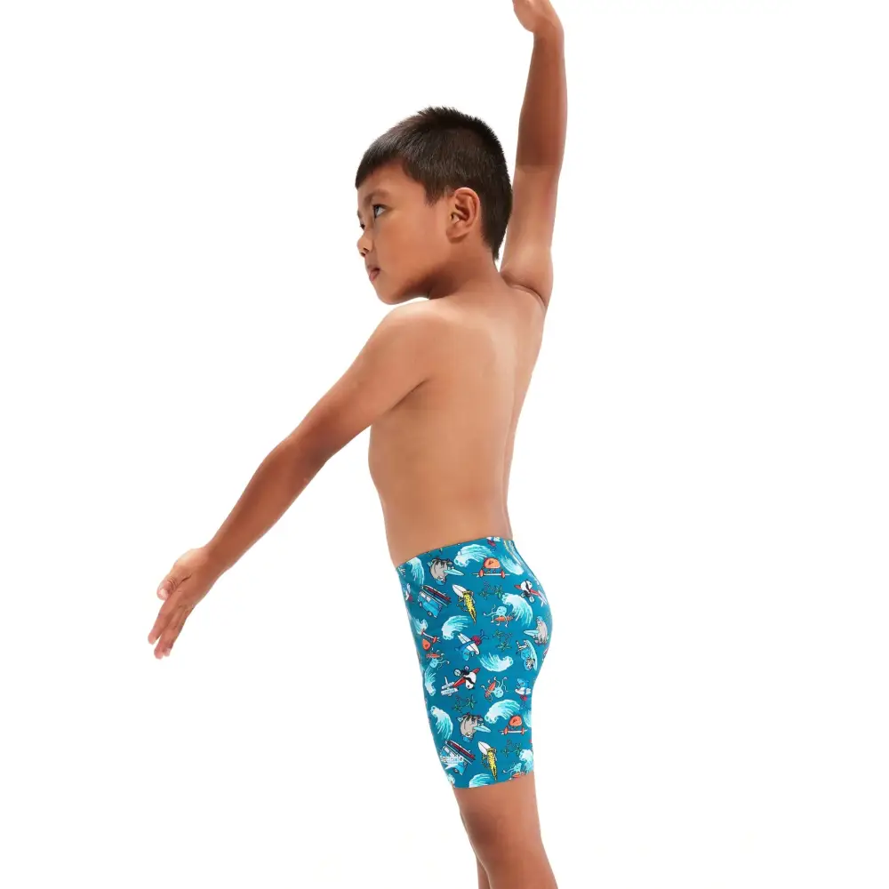 Speedo Tots Boys Digital Allover Jammer - Pluto Blue - Image 8