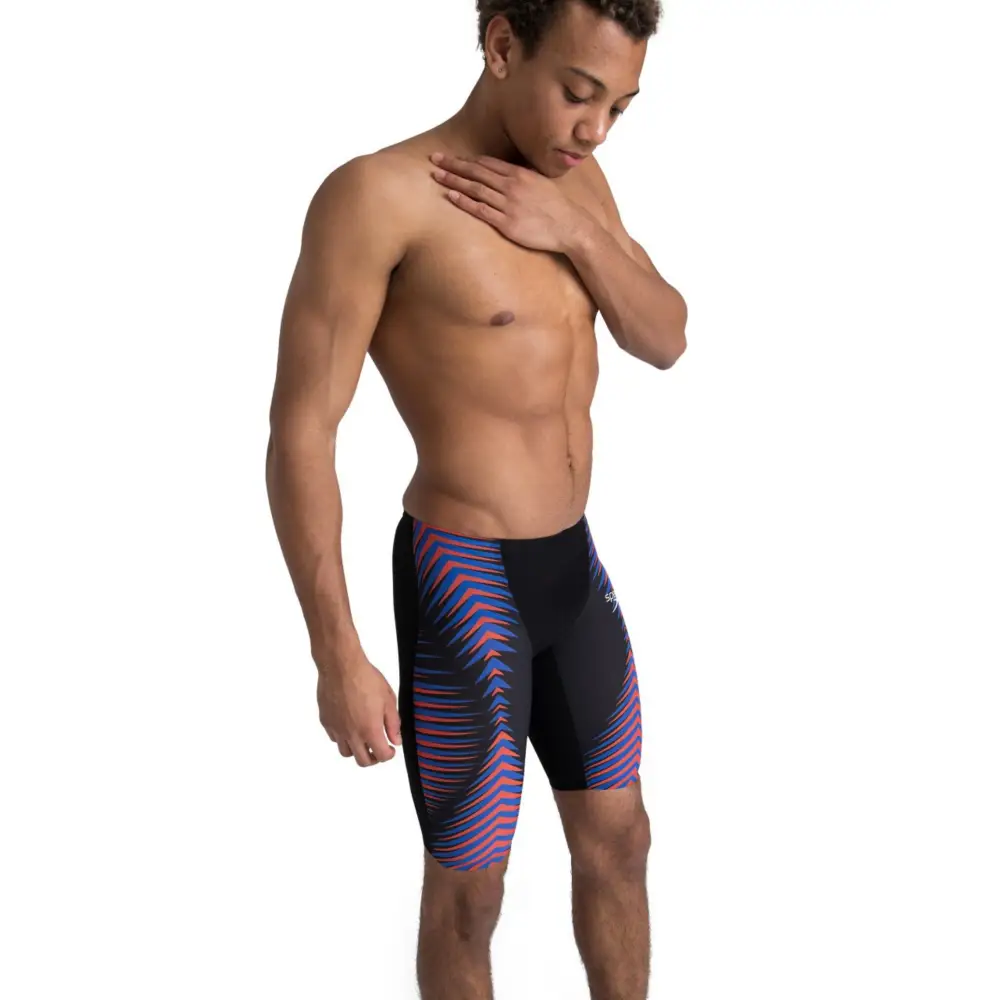 Speedo Fastskin LZR Pure Valor Jammer - Black / Red - Image 4