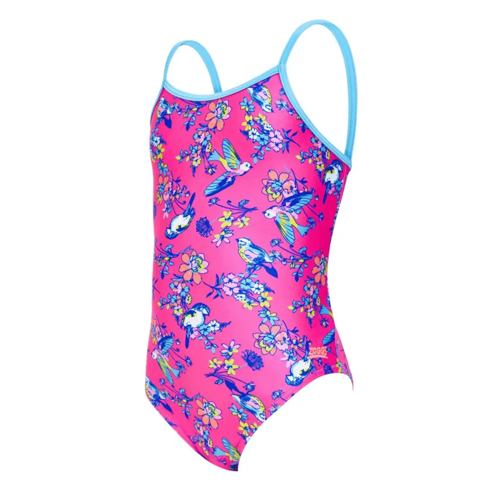 Zoggs Girls Journey U Back Swimsuit - Pink - Image 3