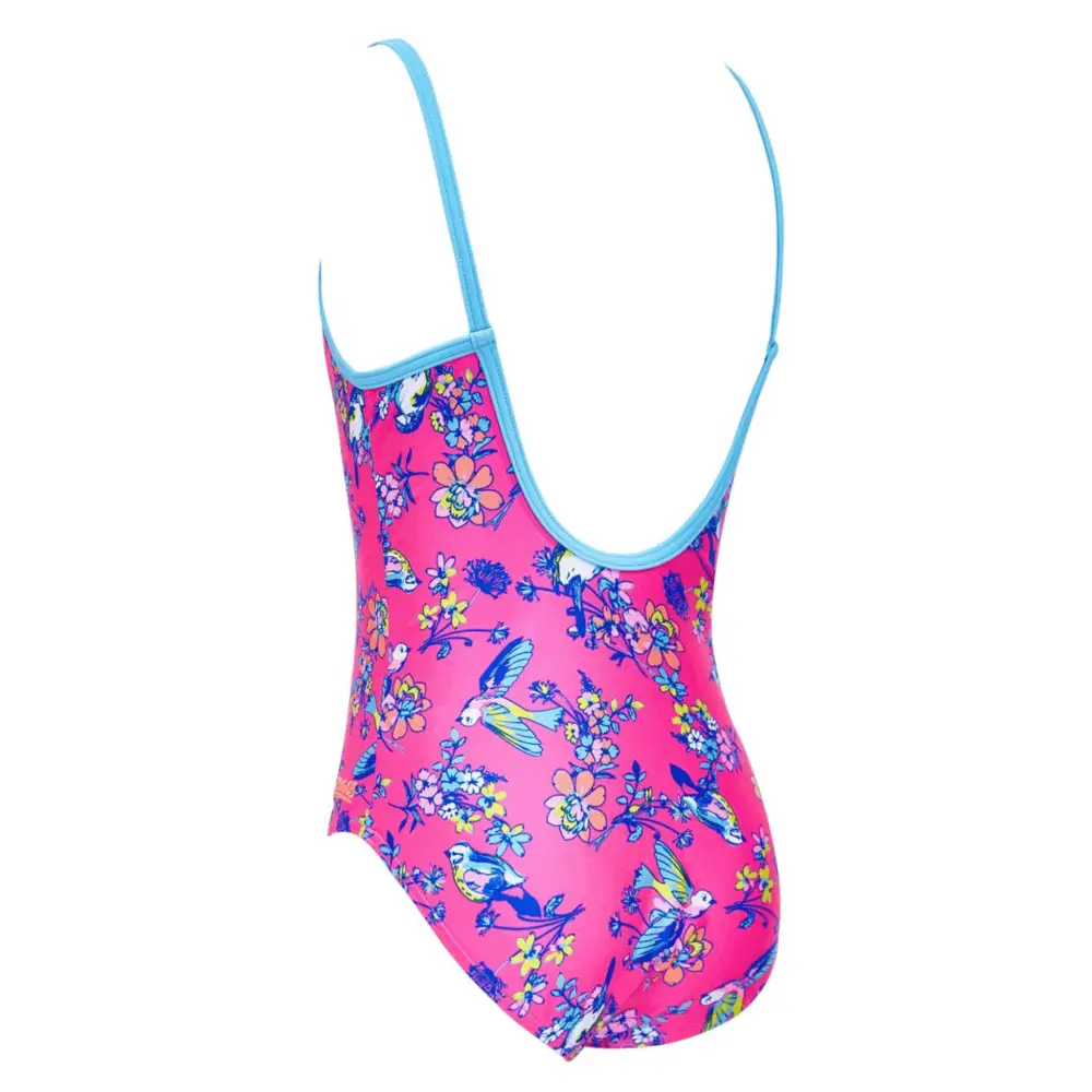 Zoggs Girls Journey U Back Swimsuit - Pink - Image 4