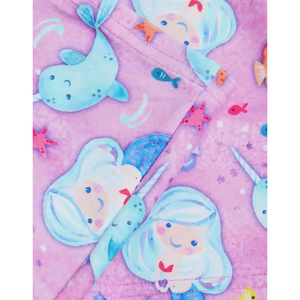 Speedo Tots Girls Printed Sun Protection Set - Green/Pink - Image 7