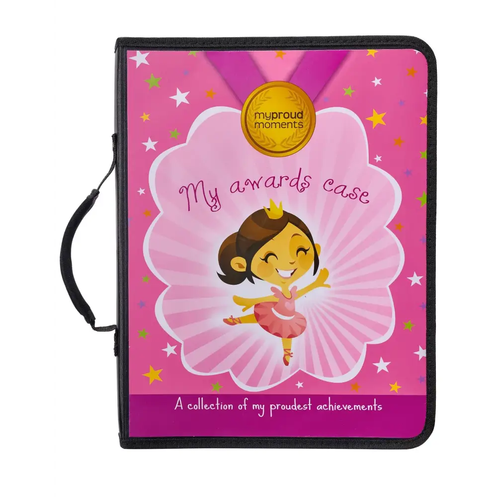 My Proud Moments Medal, Badge & Certificate Case - Original Pink/Dance - Image 5