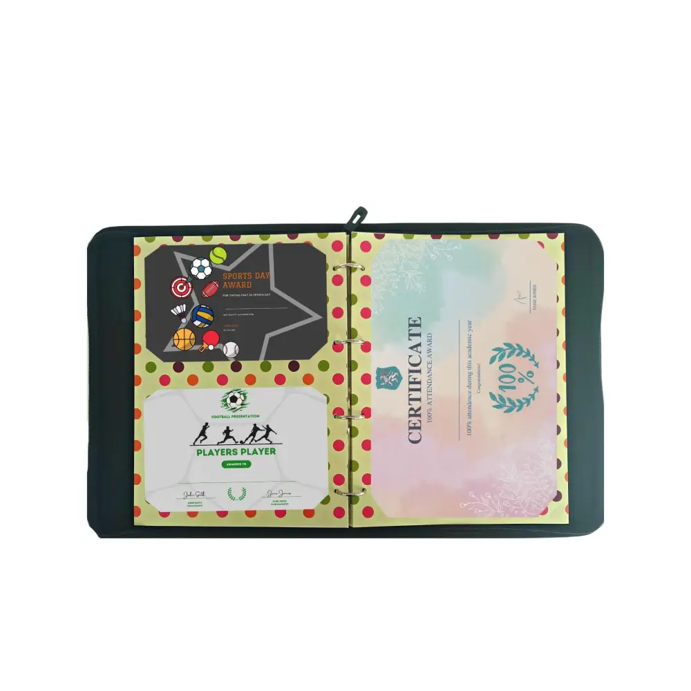 My Proud Moments Medal, Badge & Certificate Case - Original Spotty - Image 3