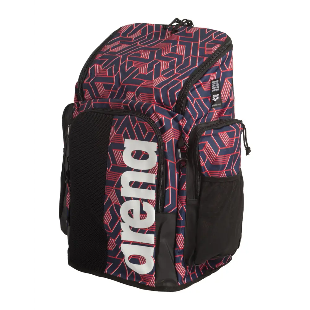 Arena Spiky III Escape Allover Team 45L Backpack - Navy/Red - Limited Edition - Image 3
