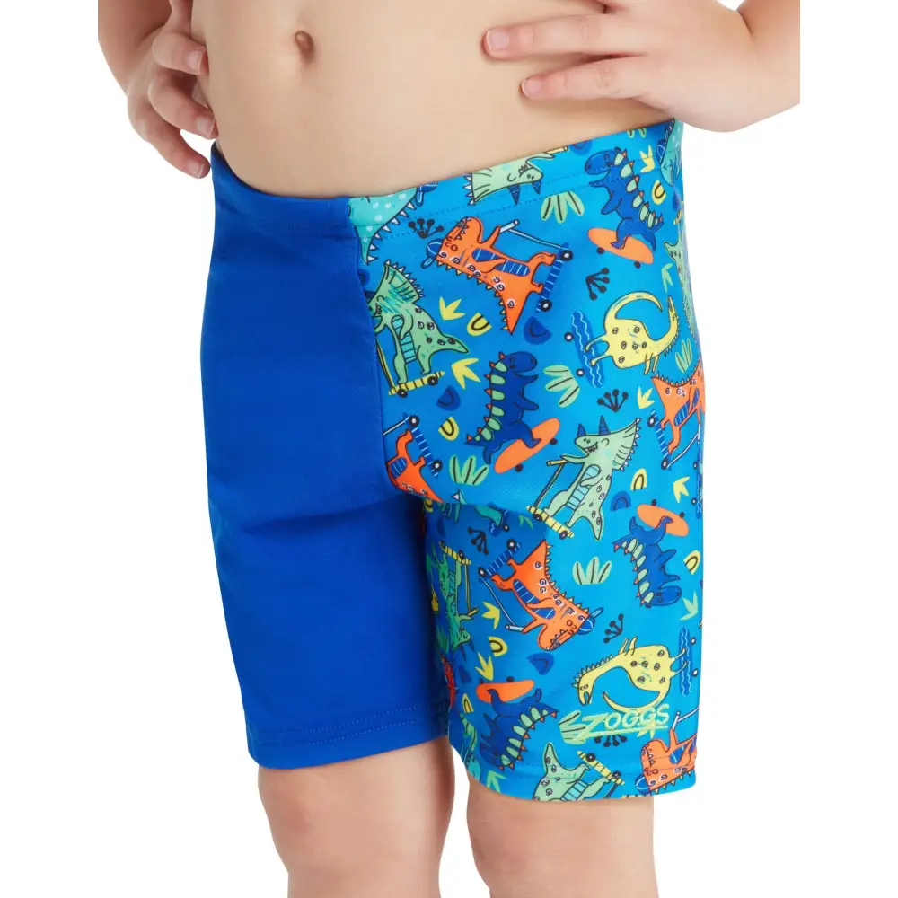 Zoggs Tots Boys Skaters Mid Swim Jammer - Blue/Multi - Image 3