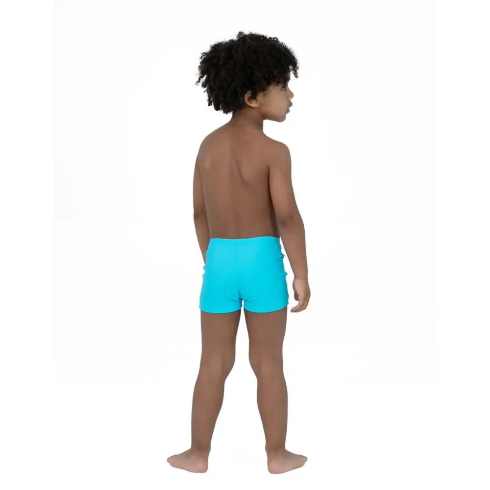 Speedo Tots Boys Tommy Turtle Placement Aquashorts - Aqua Blue - Image 8