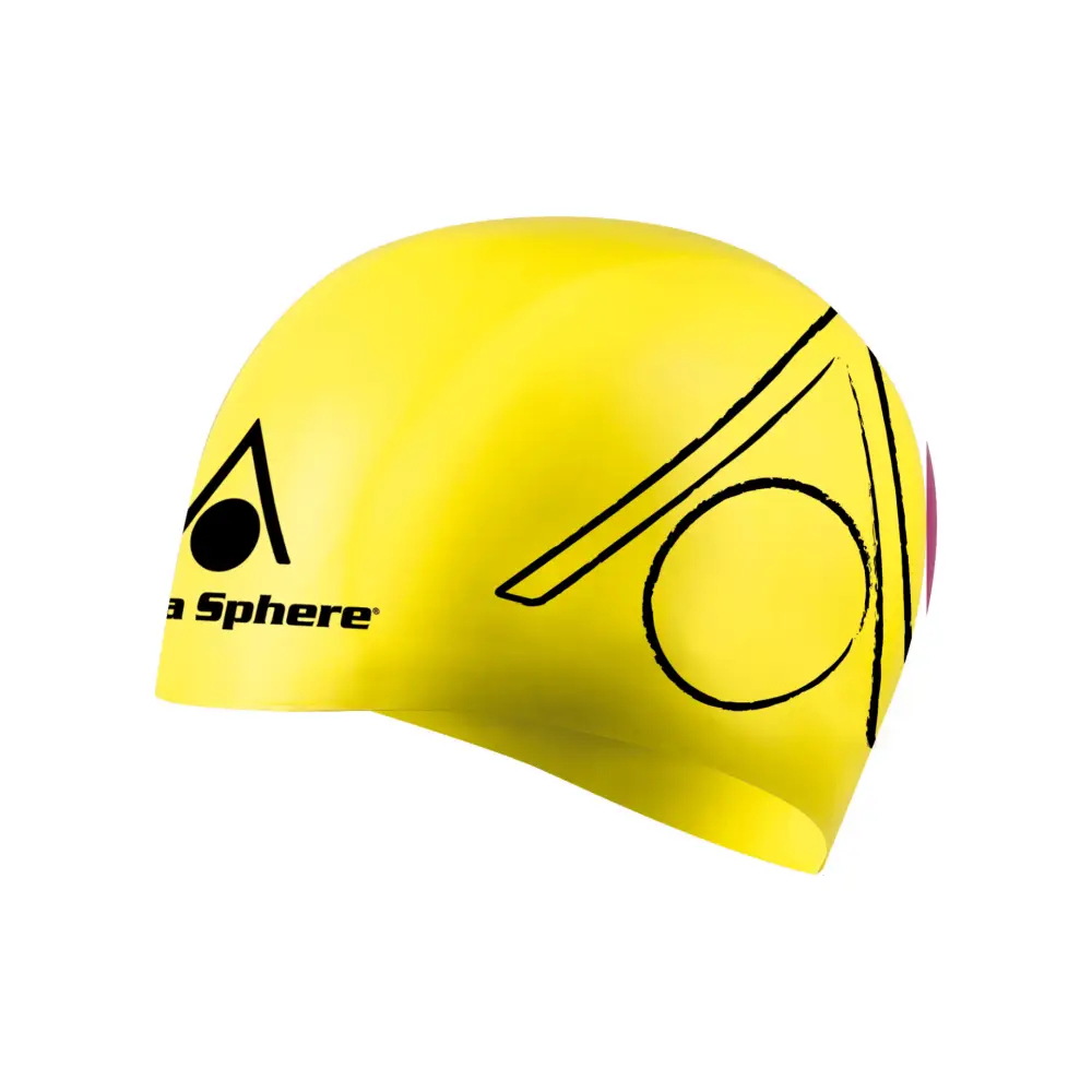 Aqua Sphere Silicone Tri Swim Cap - Image 3